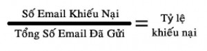 Định nghĩa Email: Tỉ lệ khiếu nại